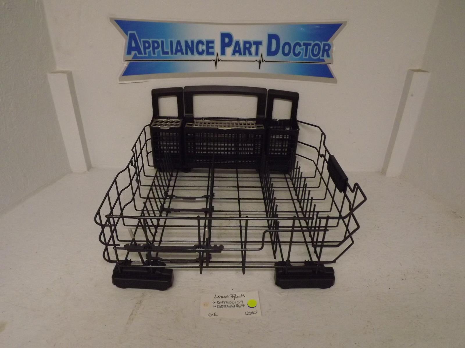 GE Dishwasher WD28X20157 WD28X22867 Lower Rack Used GE Dishwasher WD28X20157 WD28X22867 Lower Rack Used